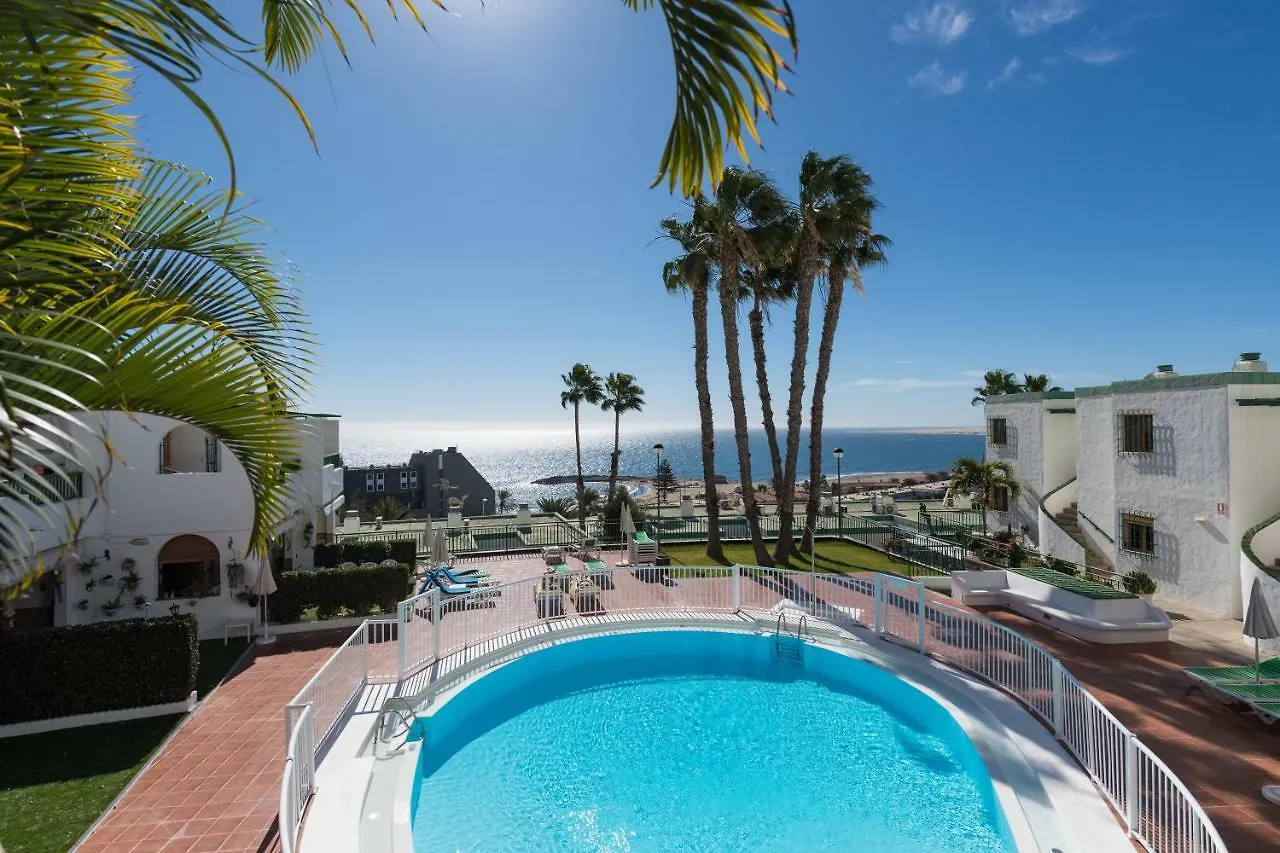 Sea View 2Br Toploctaion Heated Pool 5 Min To Beach San Agustín Apartment